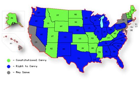 Constitutional Carry States Map United States Map