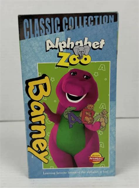 BANDE VIDÉO VHS vintage Barney Friends Collection Alphabet Zoo chantée