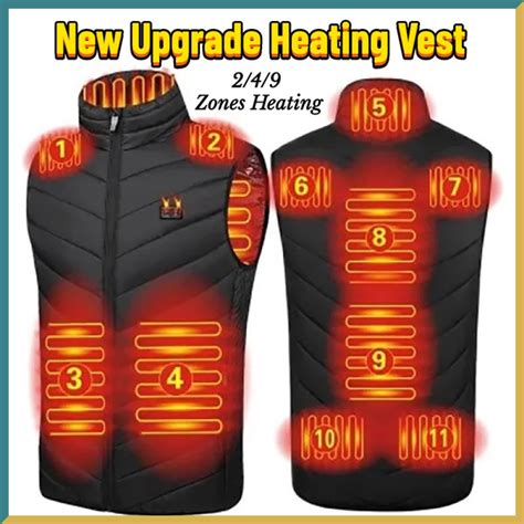 2022 New Upgraded 249 Hot Zones Heated Vest Unisex Usb Electric