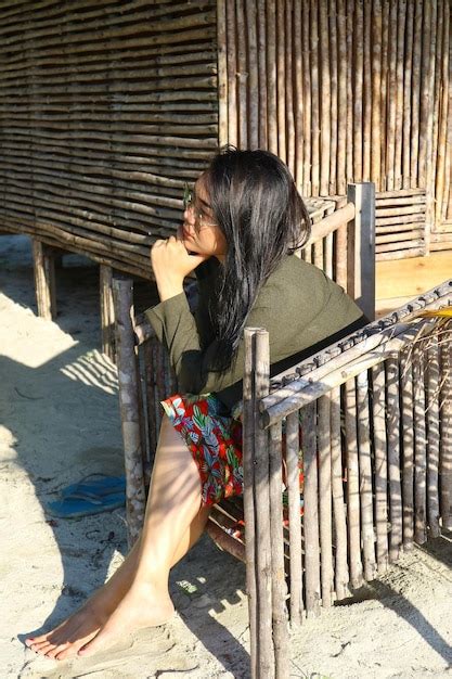 premium photo side view  woman sitting  seat