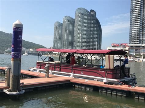 Mmelancho Ft Aluminum Pontoon Party Barge With Railing And Sunshade