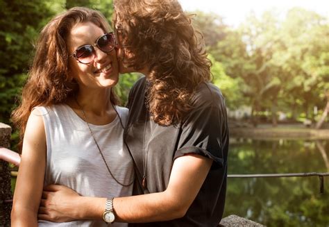 Free Photo Lesbian Couple Together Outdoors Concept