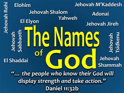 The Names of God | Crossroads Bible Seminary