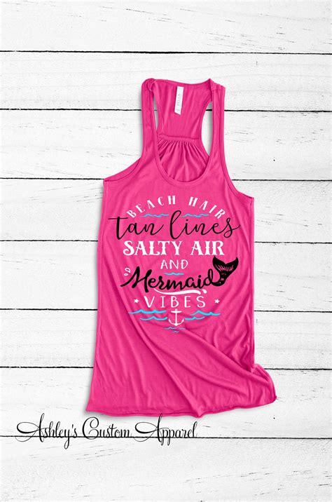 Beach Hair Tan Lines Salty Air And Mermaid Vibes Matching Etsy