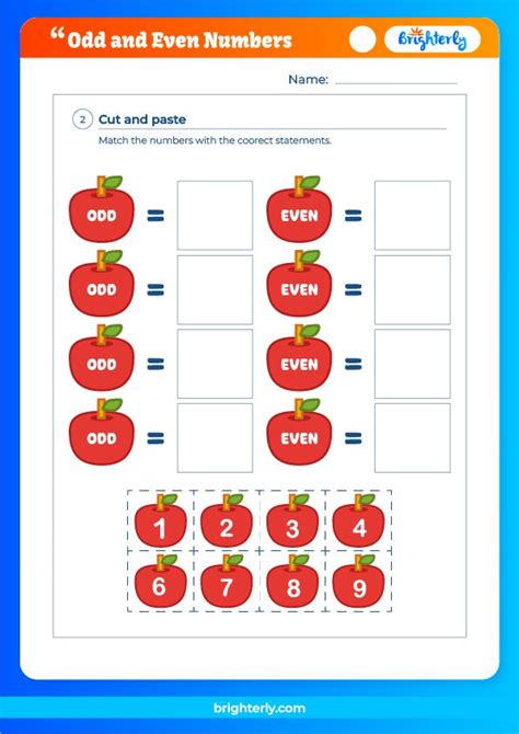 Free Printable Odd And Even Numbers Worksheets [pdfs] Brighterly