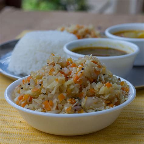 Easy Carrot Cabbage Poriyal Recipe Carrot Cabbage Poriyal Carrot Kose