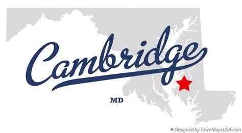 Map of Cambridge, MD, Maryland