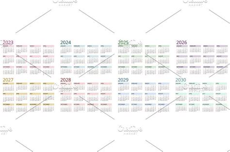 Calendar Planner 2023, 2024, 2025