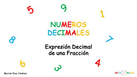 Expresión Decimal de Una Fracción