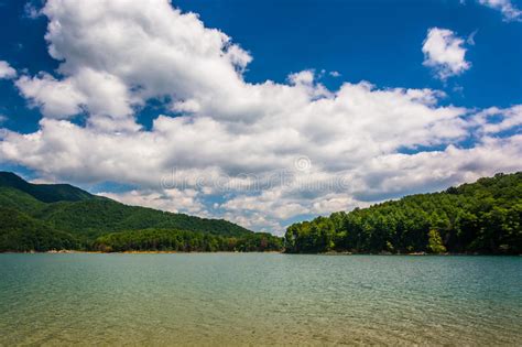 Mountains Along The Shore Of Watauga Lake In Cherokee National Stock