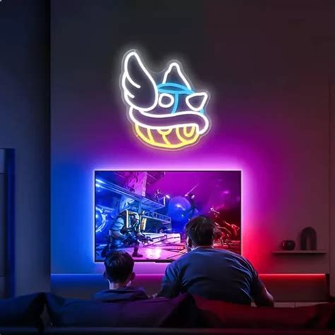 Letrero Led Neon Super Mario Bros Cabo Ancho Cm Luminoso Cuotas Sin