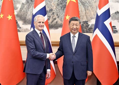 Xi Jinping Rencontre Le Premier Ministre Norv Gien Beijing