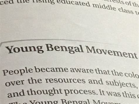 About The Young Bengal Movement - Social Science - The Making of the ...