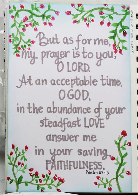 Week Psalm Prayer Card