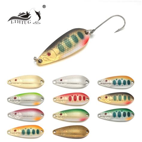 Lthtug Trout Fishing Lure Copper Spoon Fishing Lure Trout Fishing