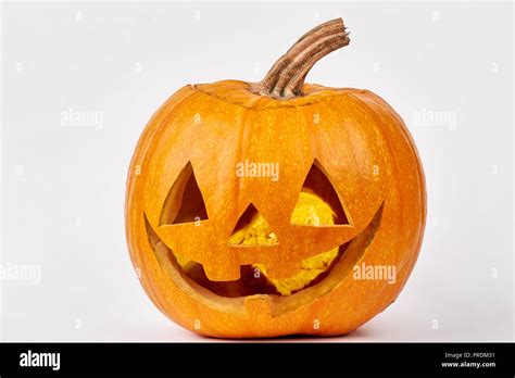 Funny face of Halloween pumpkin Stock Photo - Alamy