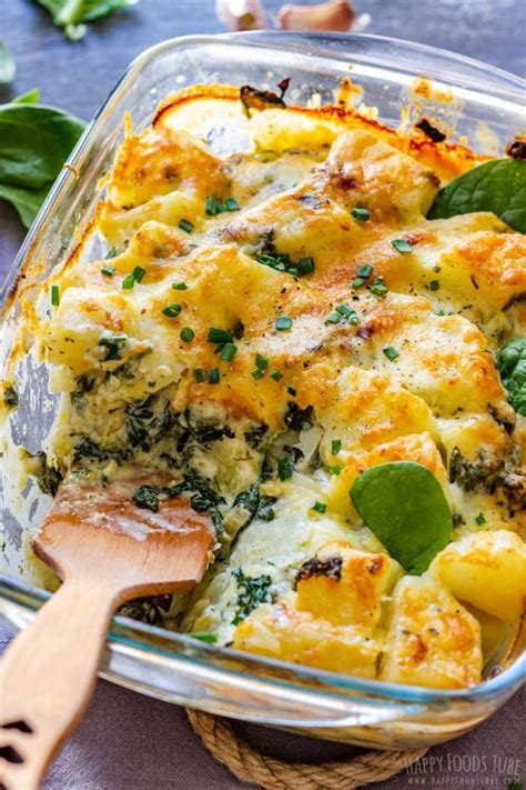 Spinach Potato Casserole Recipe Happy Foods Tube Recipe Potatoe Casserole Recipes Spinach