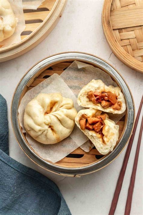 Vegan Char Siu Bao Steamed Bbq Pork Buns Okonomi Kitchen Steamed