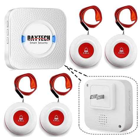 Daytech Caregiver Pager Wireless Call Button Smart Bell Alert System