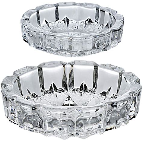 Buy Umeied Heavy Glass Ashtray Pack For Home Decor And