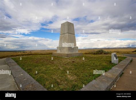 The Memorial At Little Bighorn Battlefield National Monument At 756 Battlefield Tour Road In