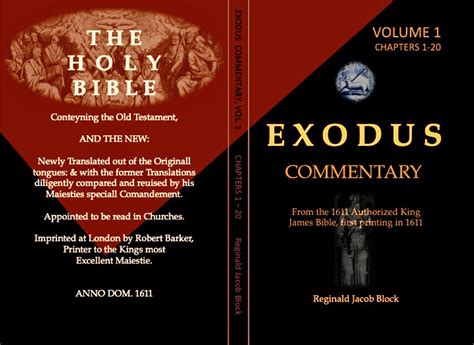 EXODUS COMMENTARY, VOL. 1, CHS 1-20 by Reginald Jacob Block : $24.71 ...