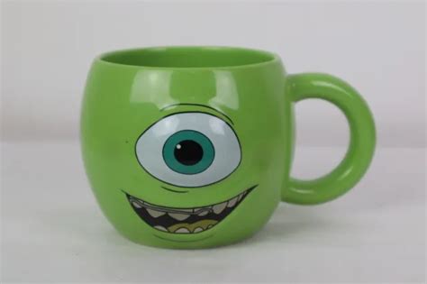 Disney Pixar Monsters Inc Mike Wazowski D Face Mug Near Mint Condition