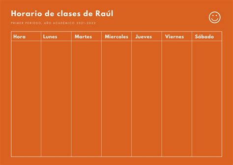 Plantillas Para Crear Tu Horario De Clases Gratis Canva