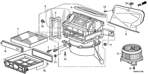 Honda Fit Motor Assy Fan Blower Heater Hvac Tf G Norm
