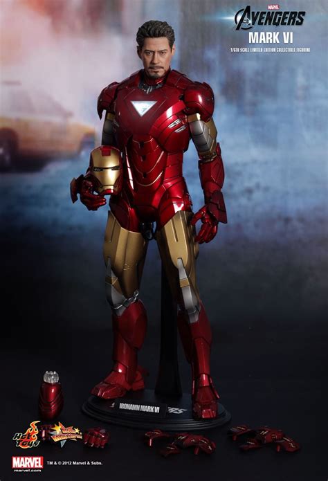 Action Figure Homem De Ferro Iron Man Mark VI Vingadores Avengers