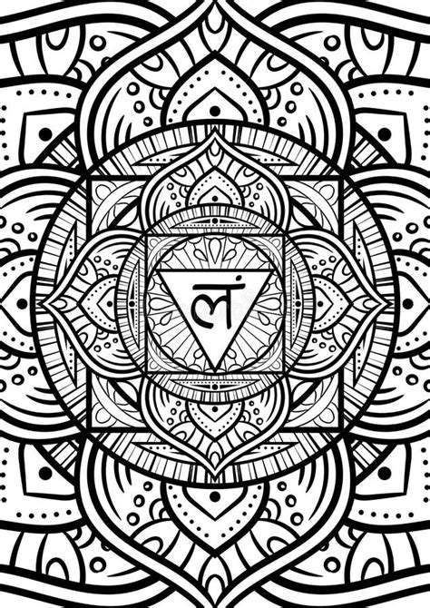 Chakra Mandala Printable Coloring Pages