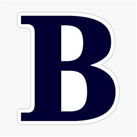 Navy Blue Color Letter B Sticker For Sale By Devinedesignz Redbubble