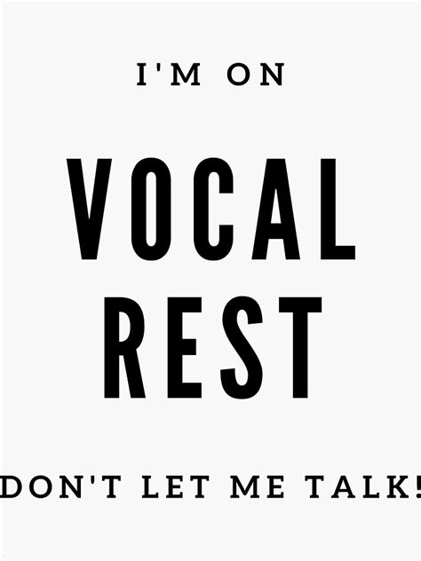 Vocal Rest Singer Voice Health For Vocal Cords Theather Kid