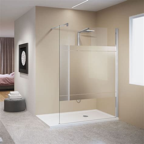 Fixed Shower Screen KUADRA H MIRROR NOVELLINI Corner Tempered