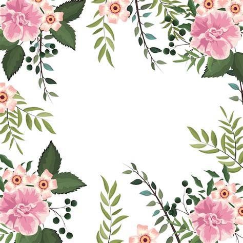 Premium Vector Spring Floral Frame