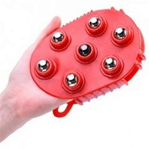 Rose Quartz Ball Metal Roller Ball Massager From Coimbatore