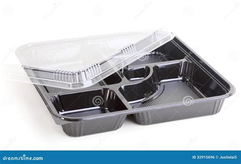 Black Food Plastic Container Stock Photo Image Of Packaging