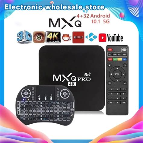 Mjn2sb2b New Mxq Pro 5g 4k Android Ultra Hd Tv Box I8 Mini Keyboard 2