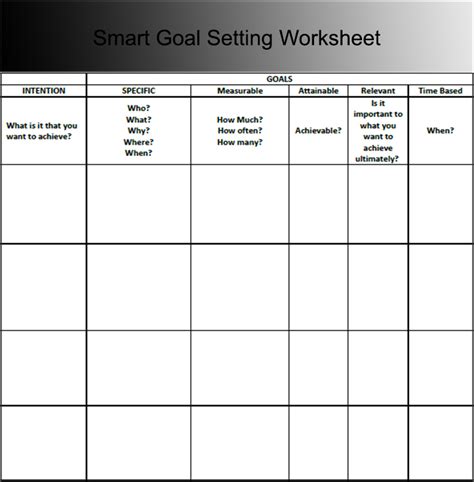 9 Goal Sheet Templates Free Pdf Word Excel Formats