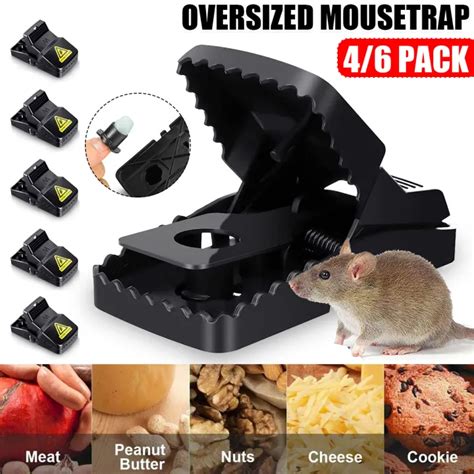 Oversized 4 6pcs Reusable Mousetraps Rat Catching Mice Mouse Traps