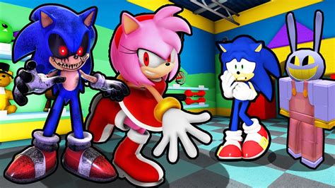 SONIC AND JAX VS SONIC EXE AND AMY EXE IN ROBLOX YouTube