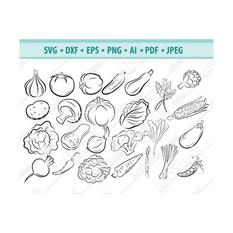 Vegetables Svg Bundle Vegetables Svg Clipart Vegetables C Inspire