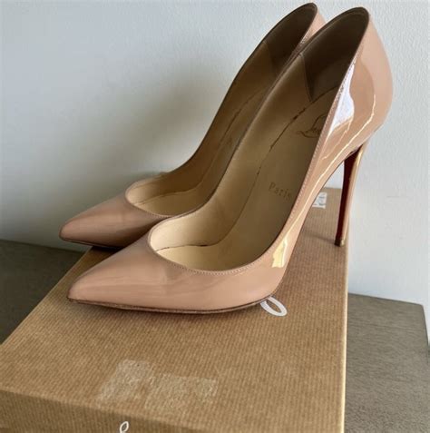 Christian Louboutin Pigalle Follies Nude Patent L Gem