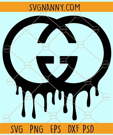 Dripping Gucci Logo Svg Melting Gucci Logo Svg Gucci Svg Dripping