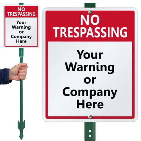 Easy To Make Custom No Trespassing Signs