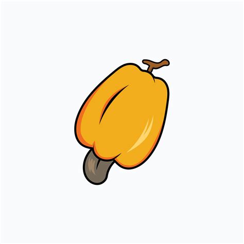 Cashew Fruit Vector Illustration Logo Template 22511767 Vector Art at ...