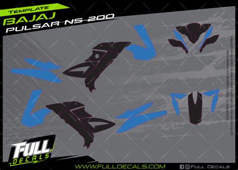 Bajaj Pulsar Ns Plantilla Basica Full Decals