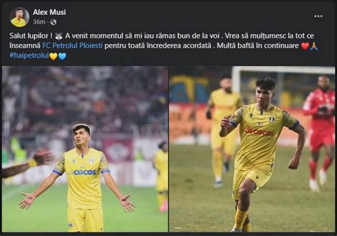 Alexandru Musi Pleac La Fcsb Mesajul Pentru Lupii Galbeni