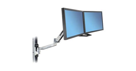 Ergotron Lx Hd Sit Stand Wall Mount Support Mural Aluminium Kg