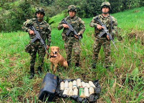 Ejército Nacional Destruye Un Depósito Ilegal Con Más De 40 Kilos De Explosivos En Ricaurte